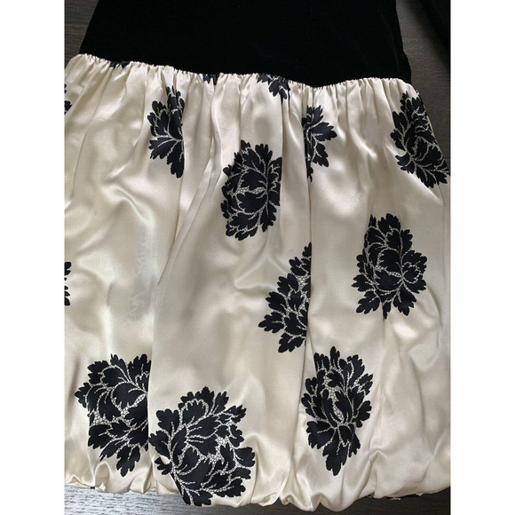 VTG 80s~MAGGY LONDON BY JEANNENE BOOHER VELVET&‎ SILK DRESS~4 - Picture 3 of 5